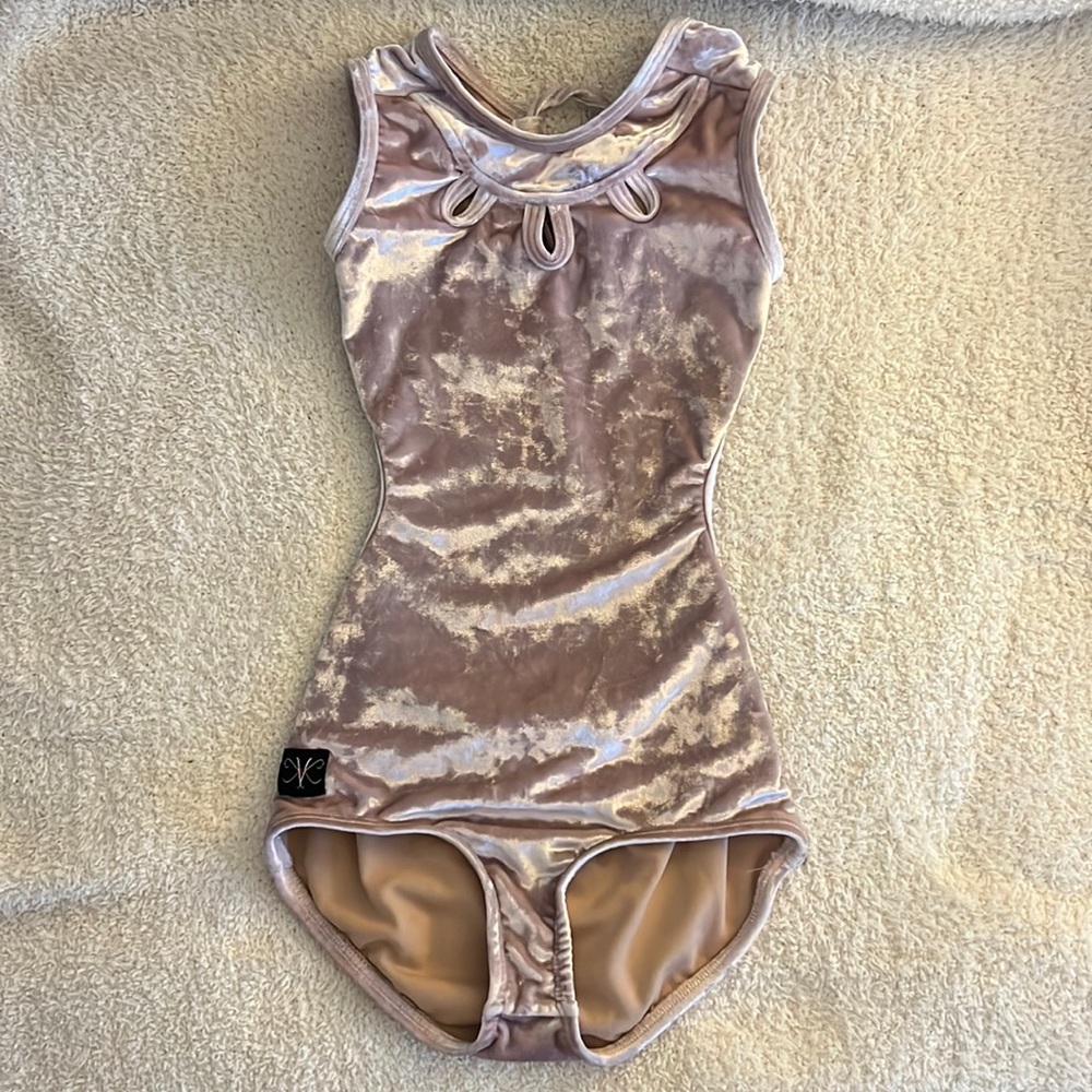 Kandi Kouture Crushed Velvet Leotard